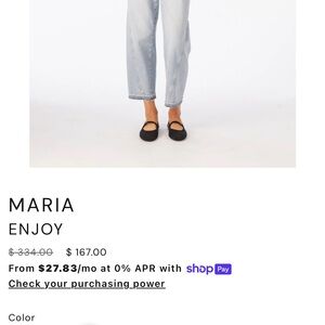 AMO Striped Denim Jeans